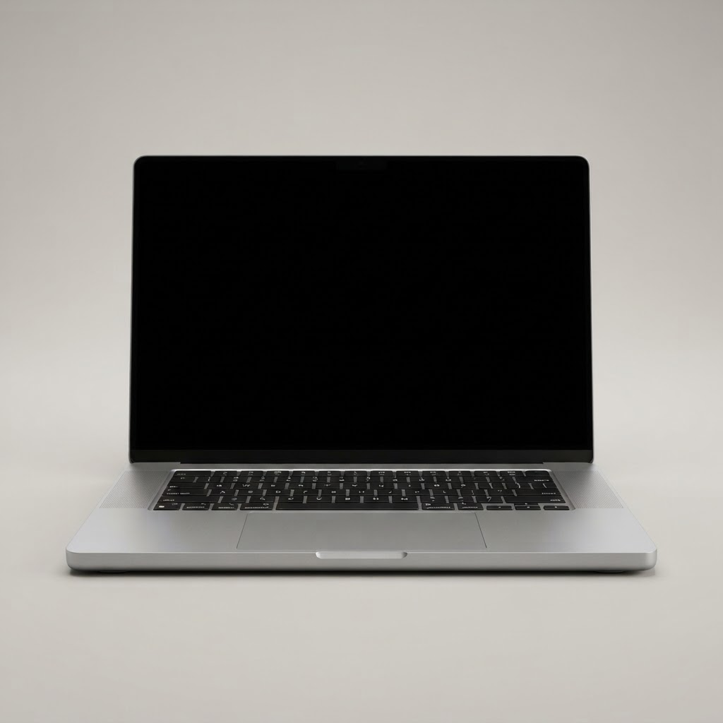 Laptop showing the krik creator room